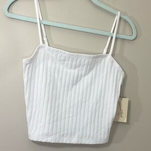 Universal Thread White Ribbed Tank Top